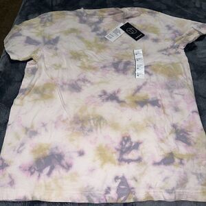 Men's Short Sleeve T-Shirt - Original Use White/Tie-Dye Medium. NWT. Q